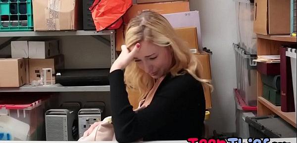  Blonde Thief Zoe Parker Gives Head In Office